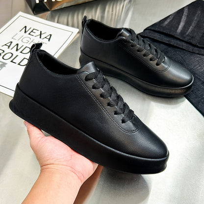Men's Vintage Lace-Up Business Shoes Comfortable PU Leather