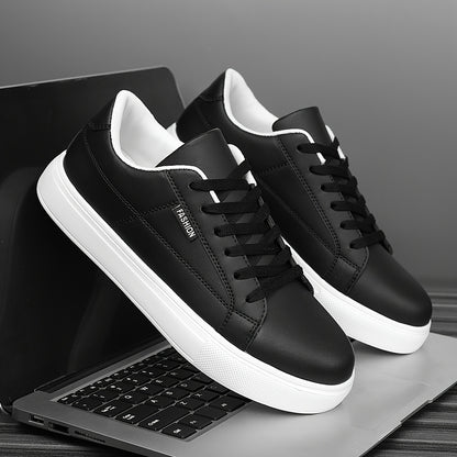 Men's Low-Top Sneakers with Cushioned Sole & Letter '' - - Urban Hiking Shoes Suitable for Daily Wear, Outdoor, Commuting - Lightweight Round-Toe Casual Sports Footwear - ayq