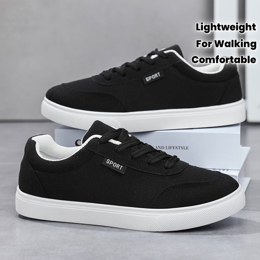 Women's White Low-Top Sneakers - Lightweight All-Season Round Toe Lace-Up Casual Shoes with Cushioned EVA Sole & Non-Slip Outsole Suitable for Outdoor Walking, Sports, Gym, Daily Wear - All-Terrain Comfortable White Sneakers, - ayq