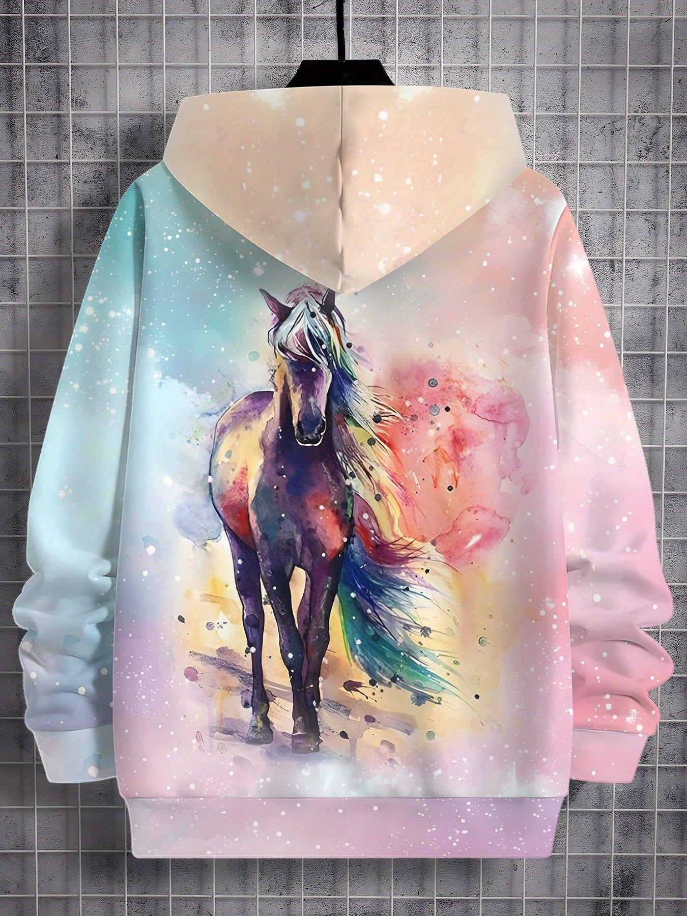 Girls' Hoodie - Pastel Pink/Blue/Purple/Orange/Teal/, Machine Washable Sweater for Everyday & Birthday Outfits - Ideal Girls Clothing Gift, Smooth Texture Fabric