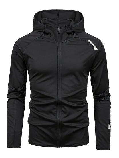 Men's Casual Hooded Sport Jacket for Spring and Fall
