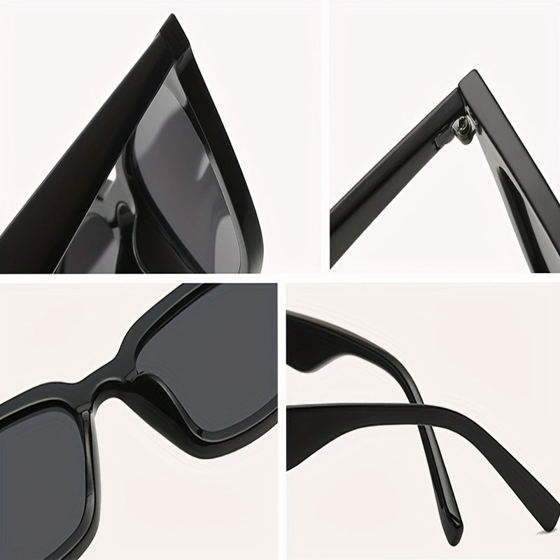 High-End Black and Gray Tinted Glasses for Women