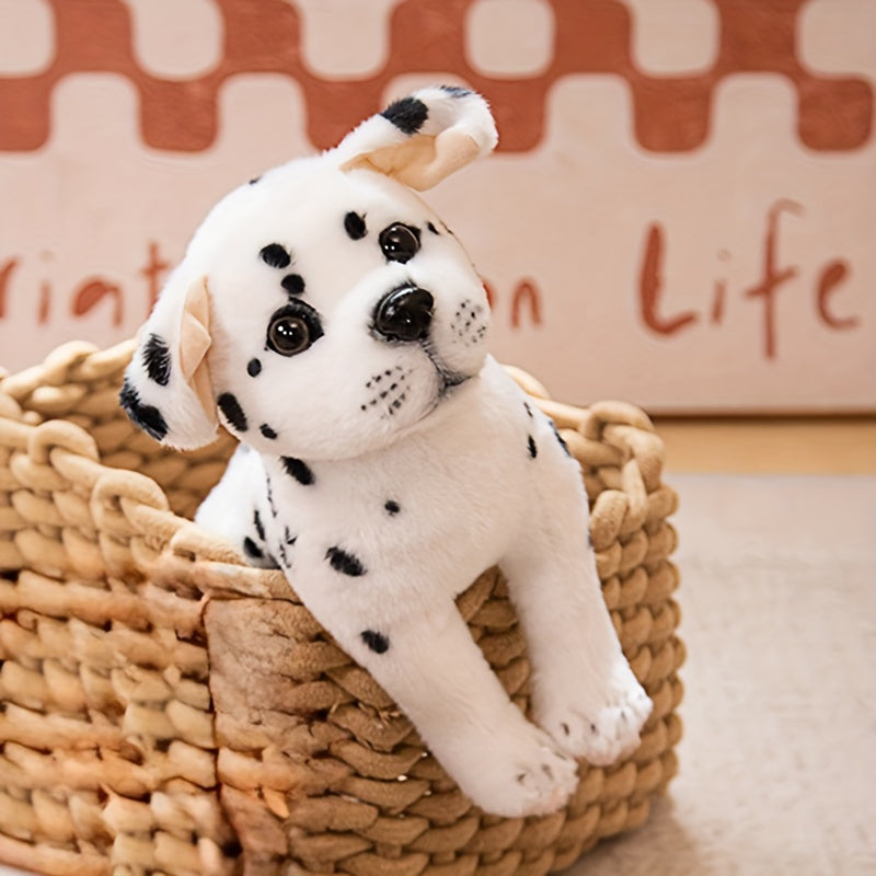 Three Adorable Spotted Puppy Plush Toys, Creatively Designed As Stuffed Animals, Perfect for Home And Room Decoration, Ideal As Gifts for Family Holidays Or Birthdays for Friends.