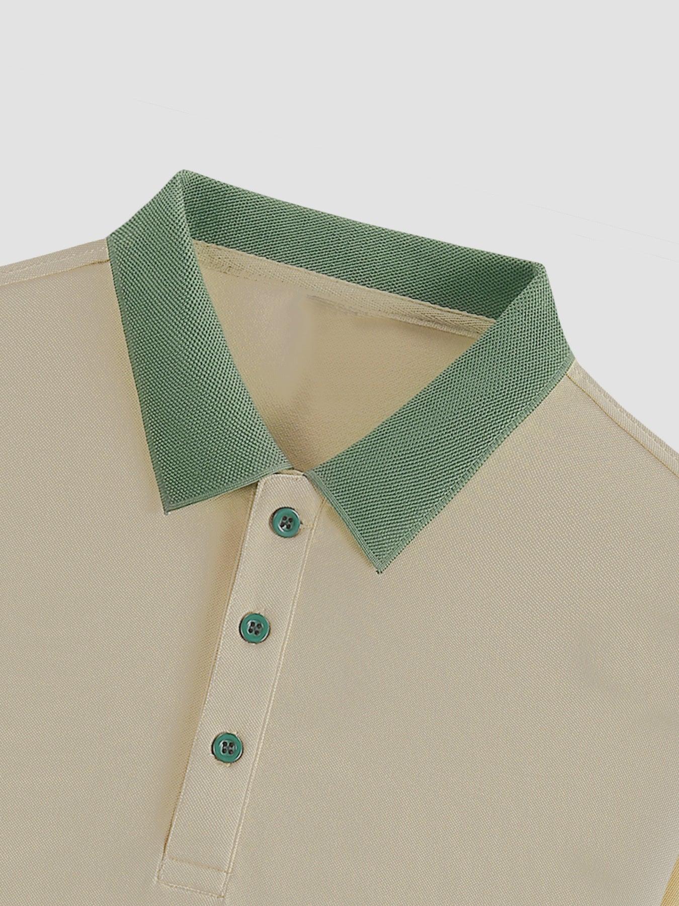 Men's Shirt - Light Pink and Beige Collar Golf and Tennis Shirt, Front Button Grid, Used for Formal Leisure Activities - L112-26, Sportswear, Button Grid, High Quality Fabric, Fashionable Top, Sports Enthusiasts, Perfect Gift - ayq