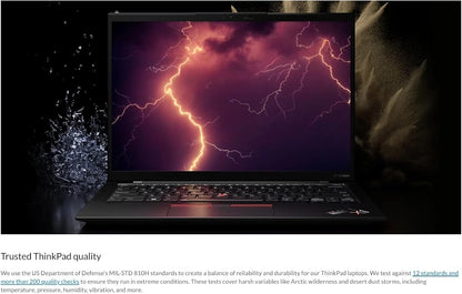 Lenovo Gen 11 Thinkpad X1 Carbon Laptop with Intel Core I7-1365U Vpro Processor, 14" WUXGA 100% Srgb Anti-Glare Touchscreen, 32GB LPDDR5 RAM, 1TB Gen4 Performance SSD, Thunderbolt, and Windows 11 Pro