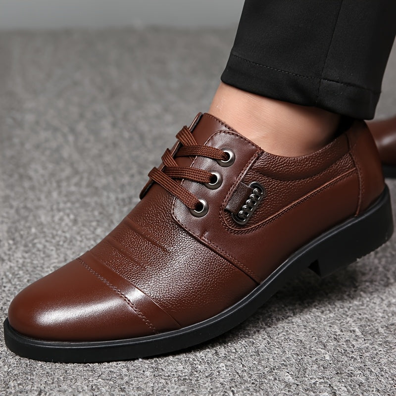 Men's All-Season Genuine Leather Lace-Up Formal Shoes