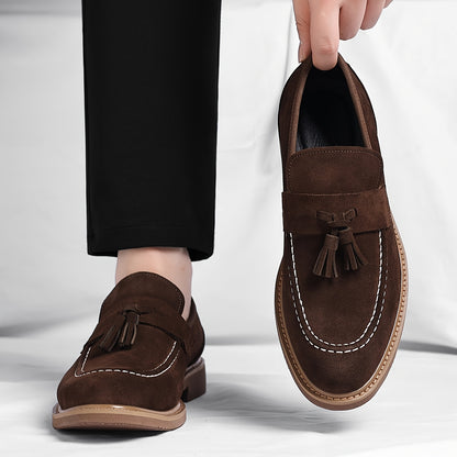 Men's Vintage Tassel Loafers - Casual Business Dress Shoes