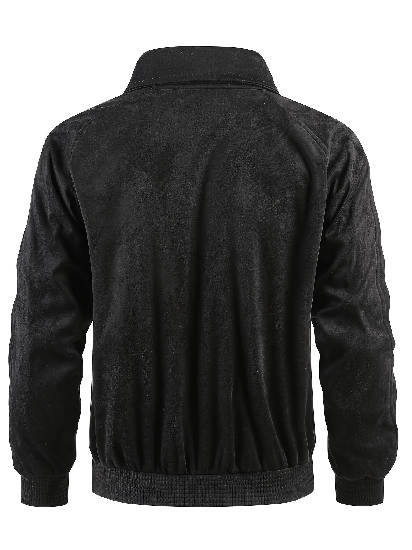 Men's Oversized Solid Color Lapel Jacket for Spring & Fall
