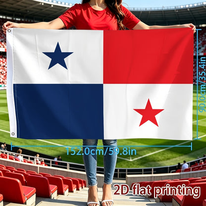 Panama Flag Cheer Banner Single-Sided Polyester Flag