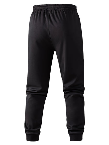 Men'S Pilot Jacket And Casual Pants Set for Spring And Autumn, Featuring a Stylish Ribbed Collar And Available in Three Solid Colors with Straight-Leg Trousers