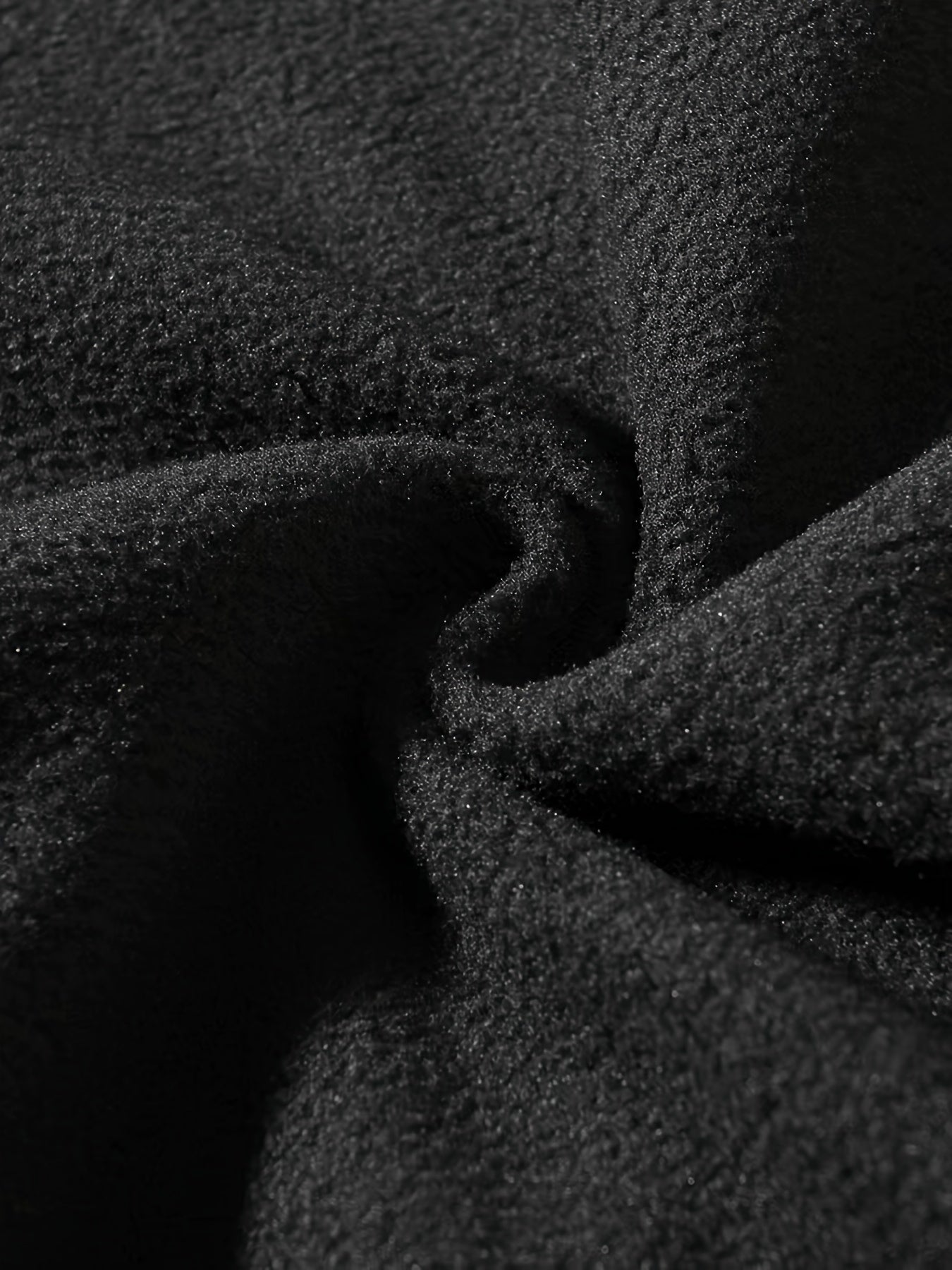 1pc Men'S Casual Sports Fleece Jacket - Solid Color Polyester Knit with Slight Stretch, Stand Collar, Long Sleeve, Regular Fit, Zipper Closure, Daily & Casual Wear