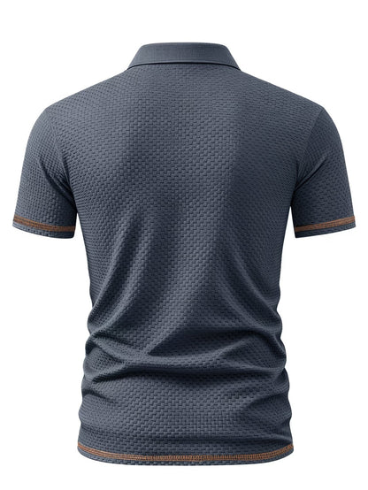 Boys' Summer Polo Shirt Breathable Knit Lapel Casual Top