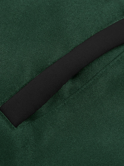 Men's 'BROOKLYN' Pattern Color Blocking Hooded Jacket, Casual Preppy Style Coat For Spring And Autumn Outdoors As Gift