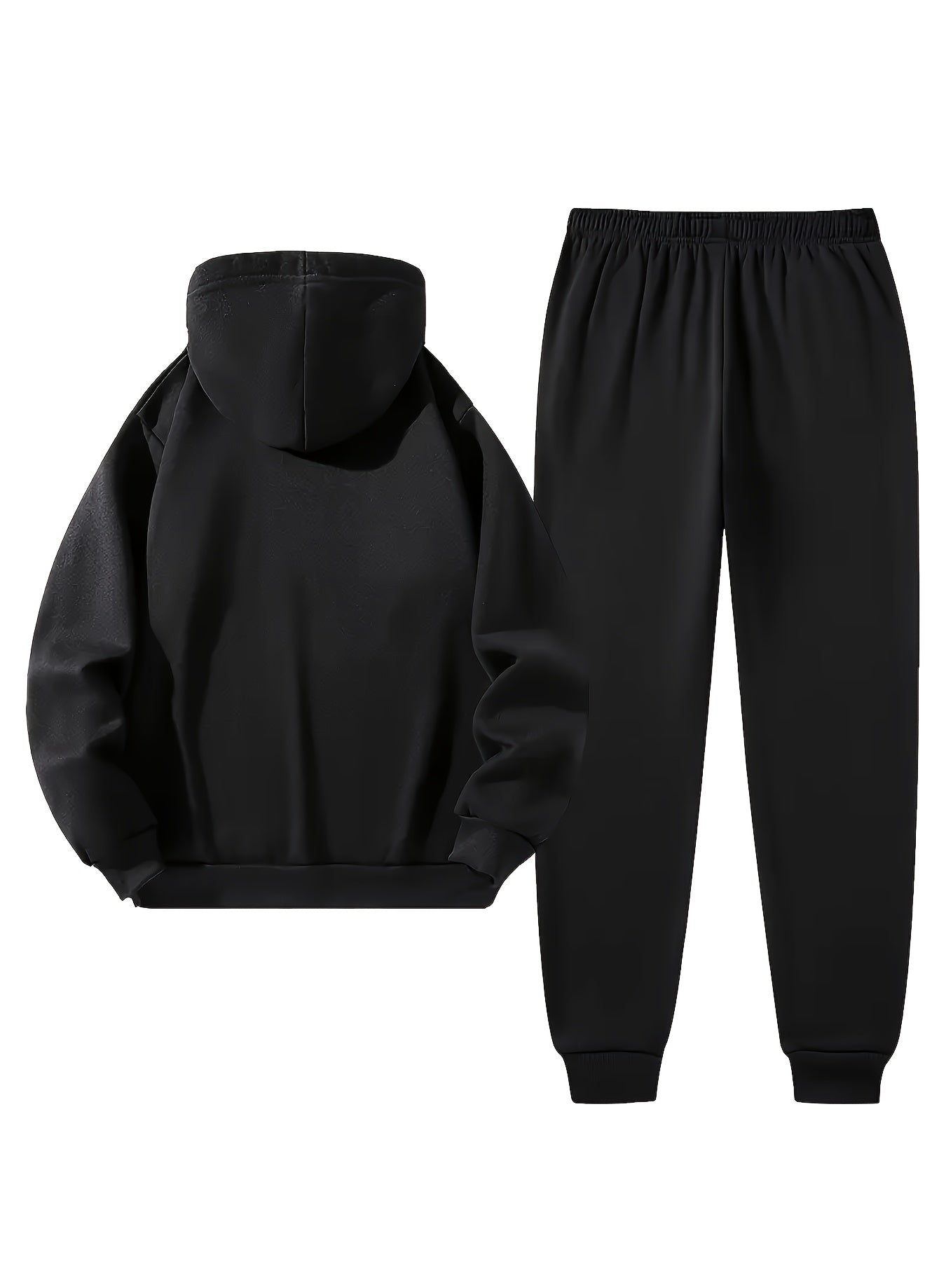 Halloween Men'S Hoodie with PARIS Lettering And Drawstring Sweatpants Set, a Must-Have Outfit for Autumn And Winter, Perfect for Everyday Outdoor Wear