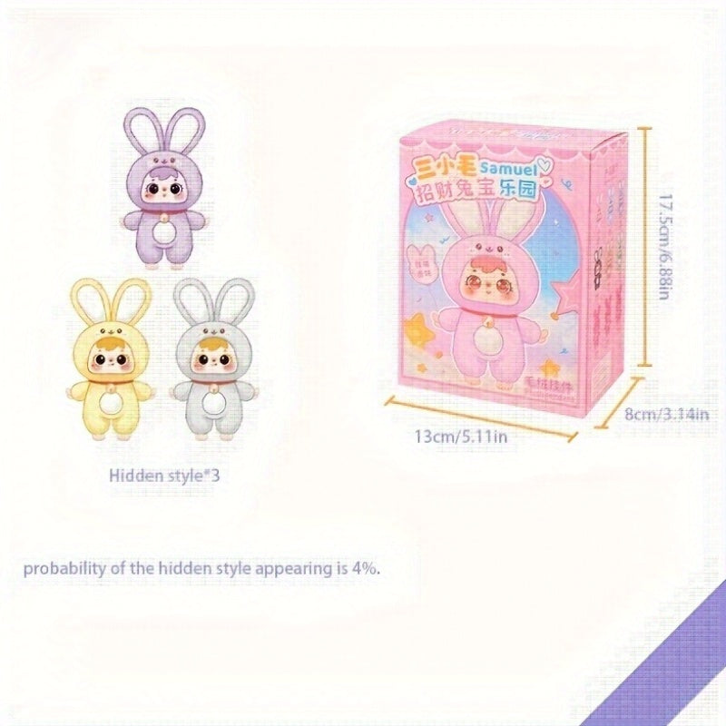 Samuel'S Blind Box Plush Rabbit Toys Come in Various Styles, Making Them Perfect for Birthday Gifts, Collectibles, Valentine'S Day, Christmas, And General Holiday Presents