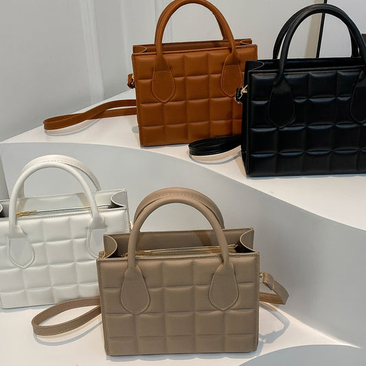 Stylish Embossed Tote, Fashionable Crossbody, Casual Handbag for Women, Shoulder Bag And Purse