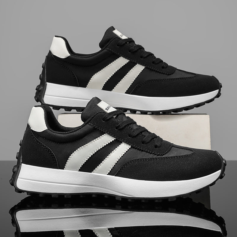 1 Pair of Men'S Casual Sneakers, Comfortable And Fashionable on The Feet, Suitable for All Seasons, White, Black, Green - Suitable for Outdoor Travel, Walking, And Sports - ayq