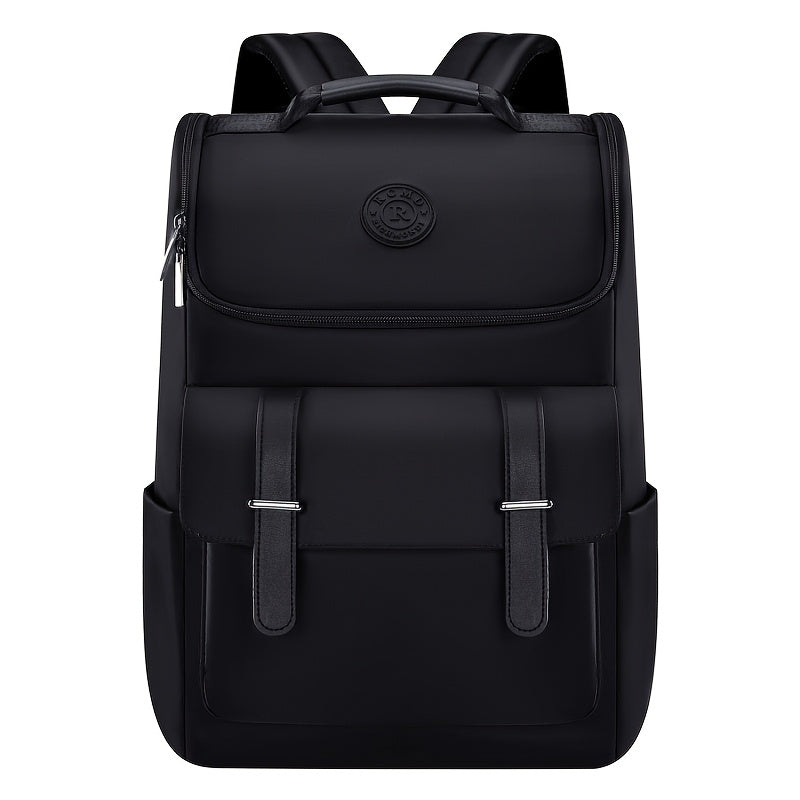 Men'S Large Capacity Laptop Backpack - Soft Shell, Durable  Easy to Clean, Multi-Functional Casual Business Travel Bag with Zipper Closure, Hand Washable, Commute Essentials   Casual Style   Zippered Closure