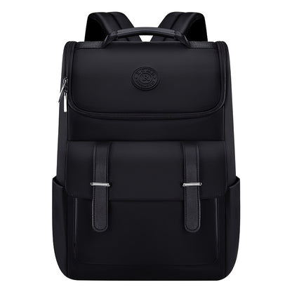 Men'S Large Capacity Laptop Backpack - Soft Shell, Durable  Easy to Clean, Multi-Functional Casual Business Travel Bag with Zipper Closure, Hand Washable, Commute Essentials   Casual Style   Zippered Closure