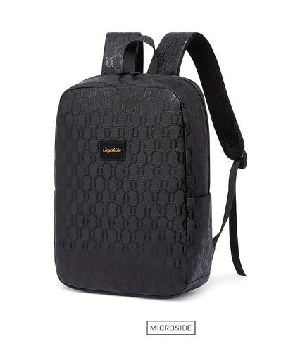 Extra Large Capacity Backpack - Durable PVC Fabric, Stylish Black Design with Multiple Compartments and Padded Laptop Section - Perfect for College, Business, and Travel   Versatile Computer Bag  Business Backpack   Multi-Fu