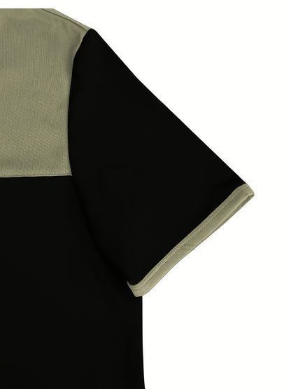 Men's Casual Summer Crew Neck T-Shirt & Drawstring Shorts Set