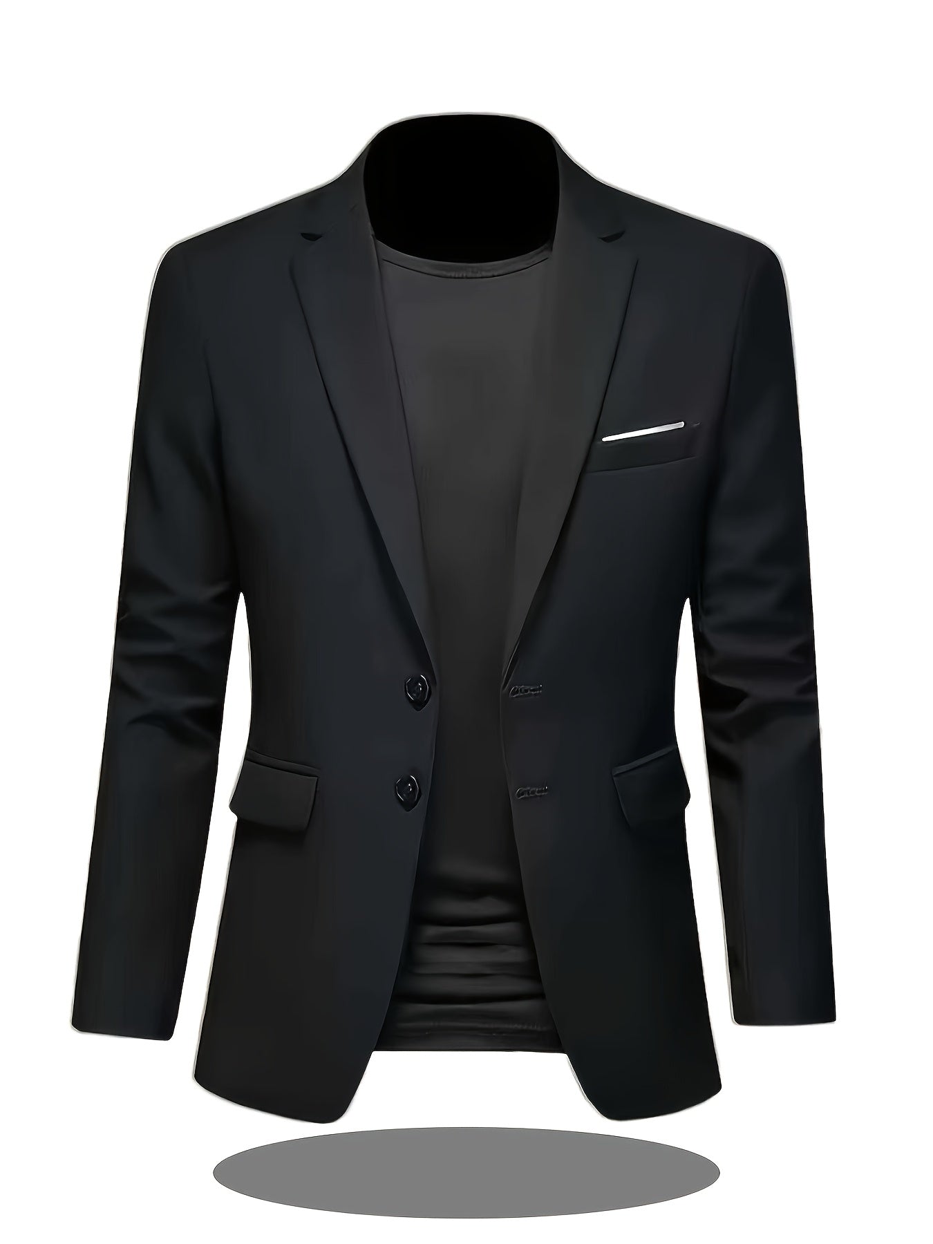 Men's Slim Fit Notch Lapel Suit Jacket for Business & Casual