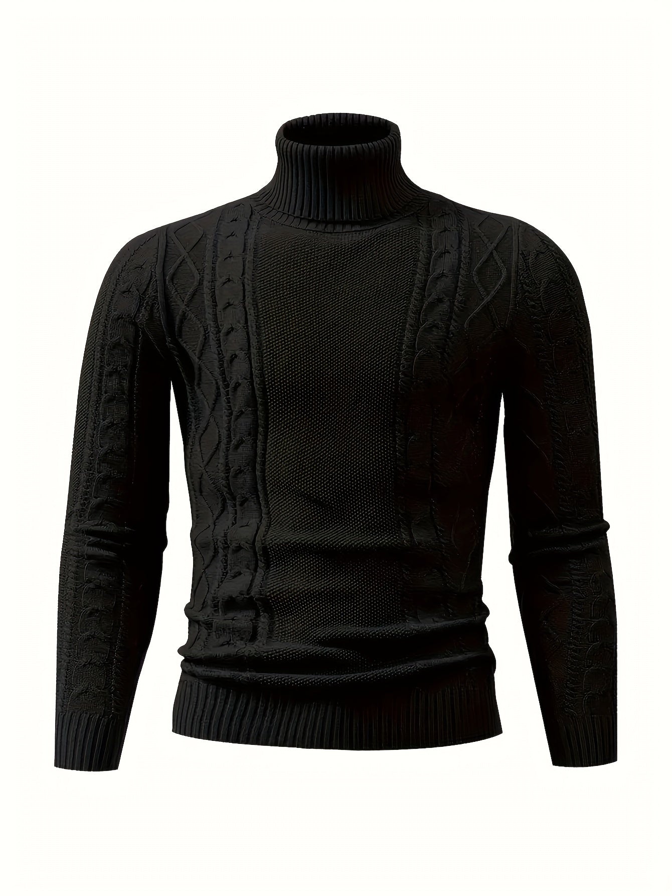 2024 New Cross-Border Men'S Plaid Knit Pullover Sweater (Men'S Warm Top)