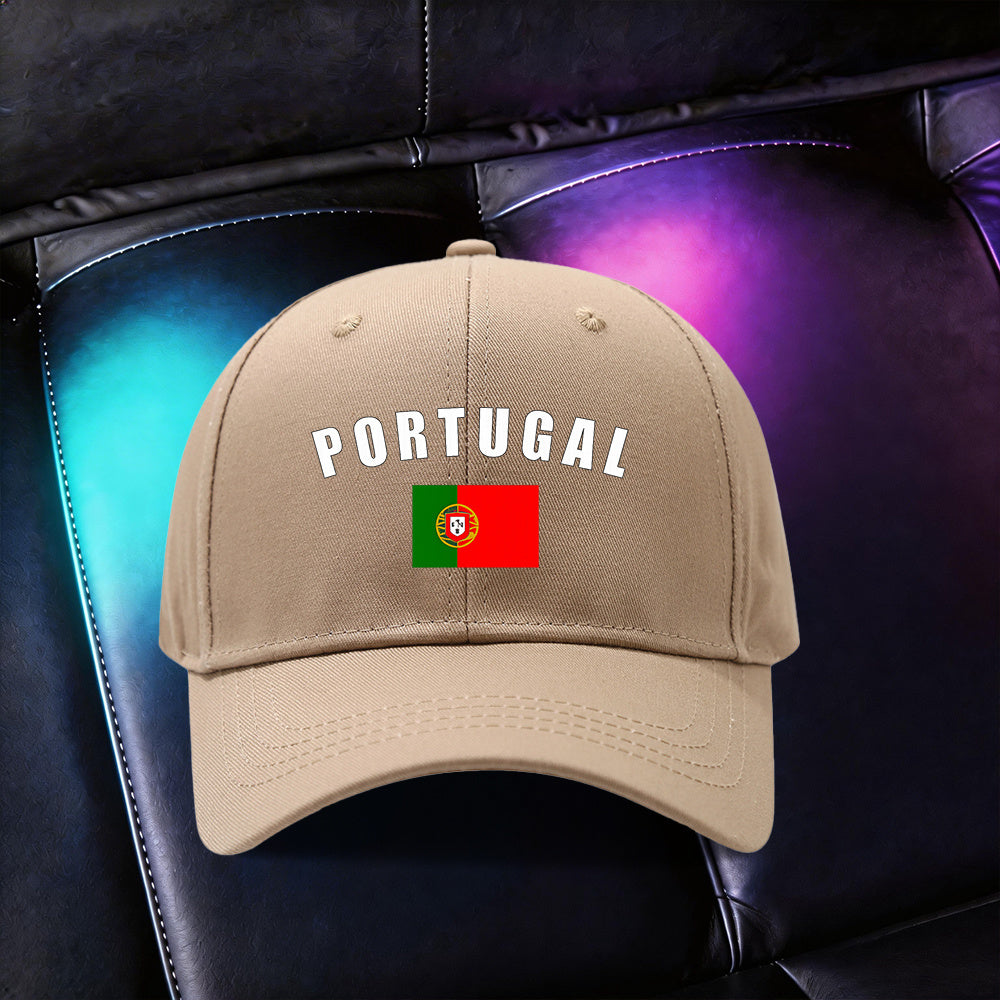 Adjustable Lightweight Baseball Cap with Portuguese Print