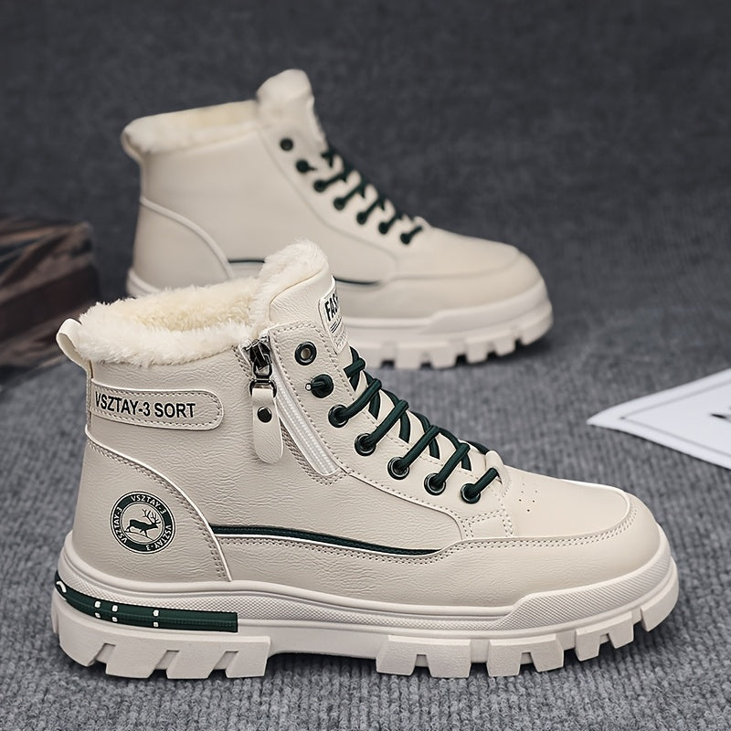 Men'S Stylish Fleece-Lined Snow Boots