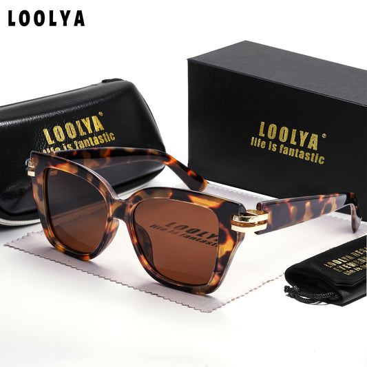 Unisex Retro Steampunk Glasses with White & Gold Accents