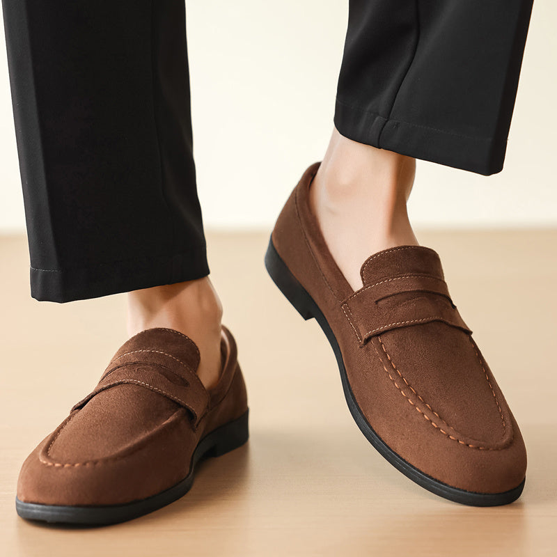 Men's Lightweight PU Leather Loafers Casual Pointed Toe