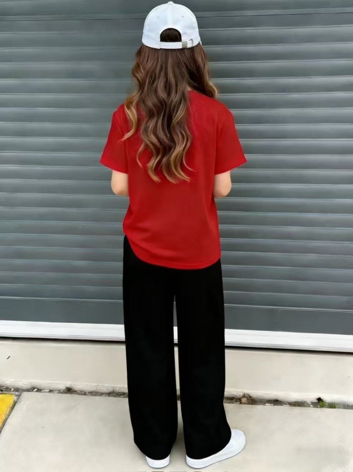 Girls Casual 2-Piece Summer Set: Printed T-Shirt & Wide Leg Pants