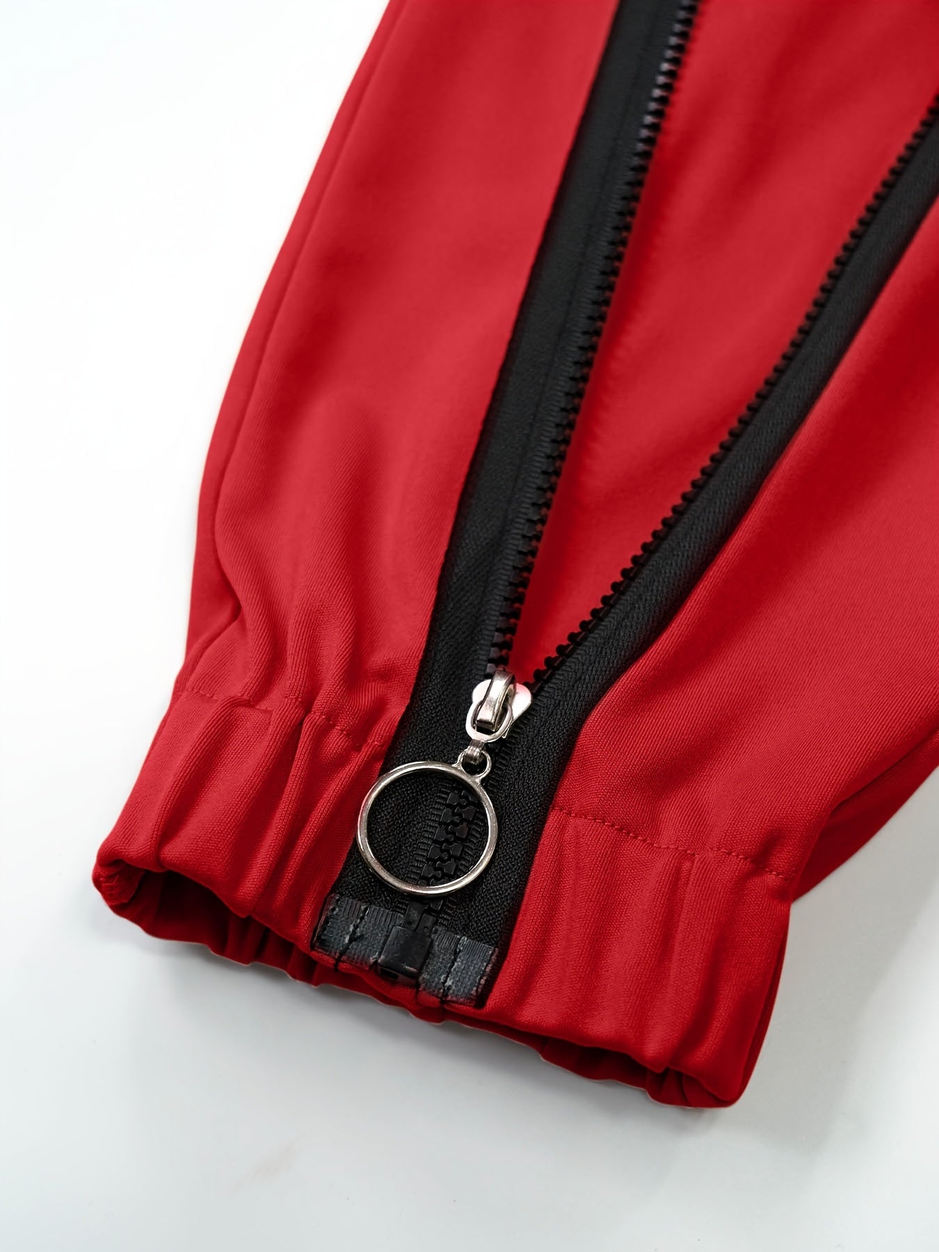 Cross-Border Women'S Two-Piece Set with Zip Long-Sleeve Top And Pants Featuring a Patchwork Zip Design, Casual Outfit