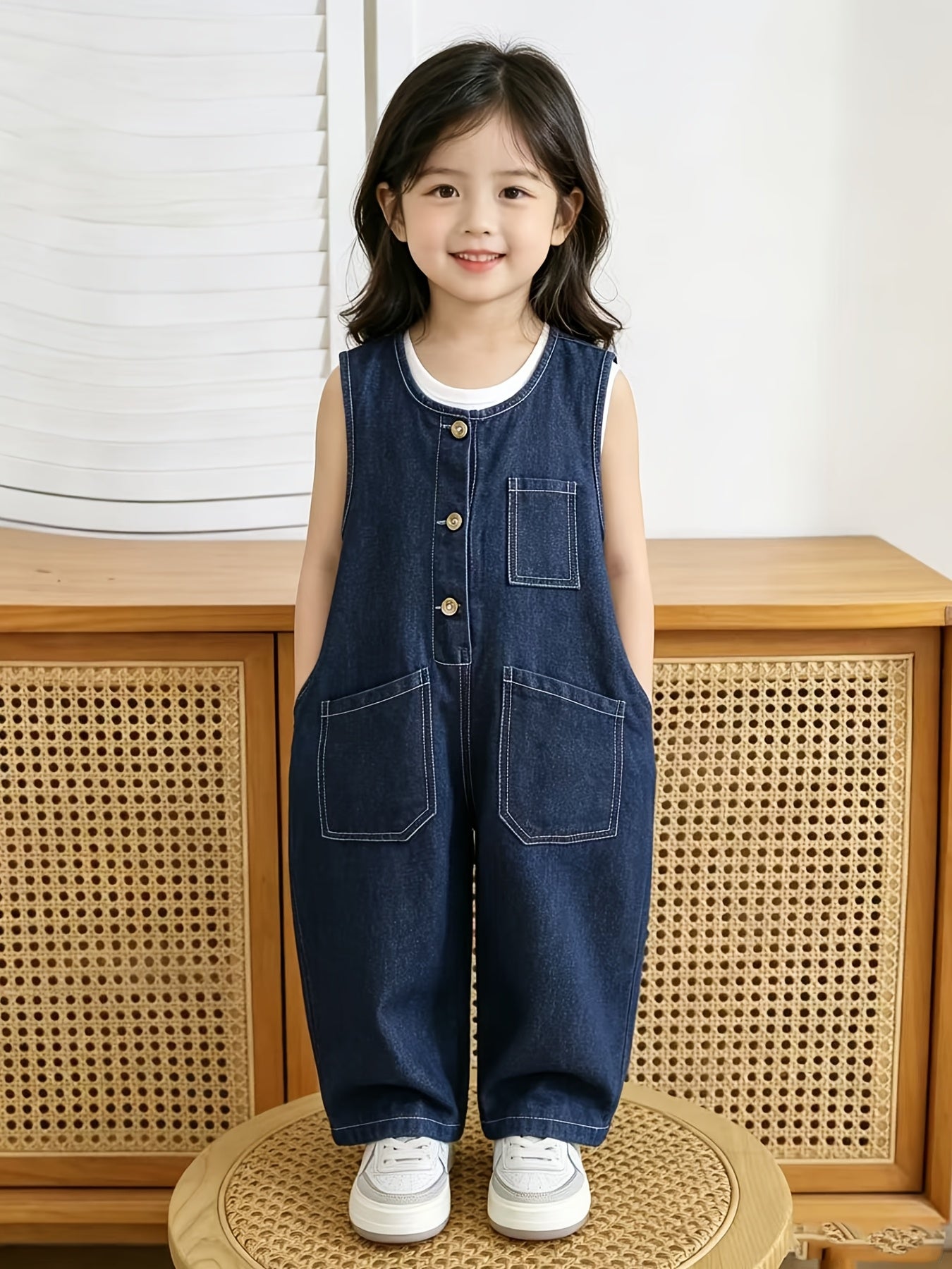 Children's Cotton Overalls Long Sleeve Casual Spring Fall