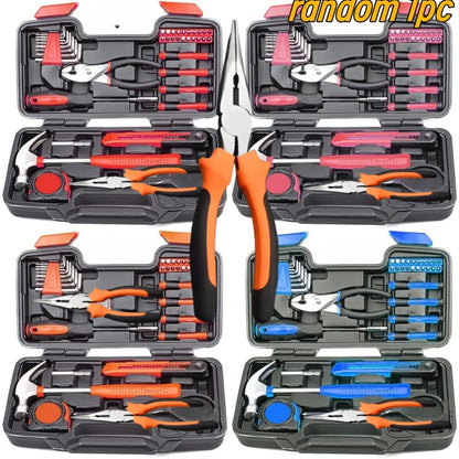 Upgraded Multi-Functional Heavy-Duty Home Repair Tool Kit | Iron Construction, Includes Portable Case, Essential for Beginners, Suitable for Professional and Projects