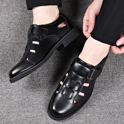 Men's Breathable Business Casual Loafers with Anti-Slip Sole