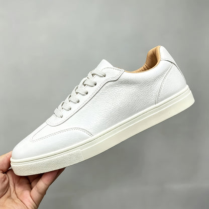Men's Casual Lace-Up Sneakers in Classic Solid Colors