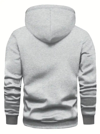 Men's Hooded Sweatshirt with Argentina Design - Casual Winter Pullover