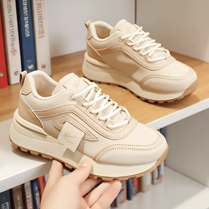 Women's Breathable Lace-Up Running Sneakers for Spring & Autumn