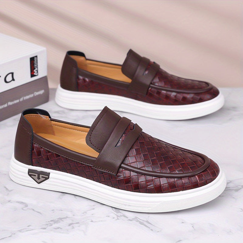 Men's Breathable Casual Loafers with Rubber Sole