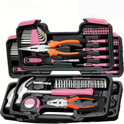 Upgraded Multi-Functional Heavy-Duty Home Repair Tool Kit | Iron Construction, Includes Portable Case, Essential for Beginners, Suitable for Professional and Projects