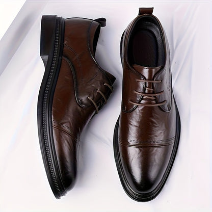 Men's Casual Business Shoes PU Upper Pointed Toe