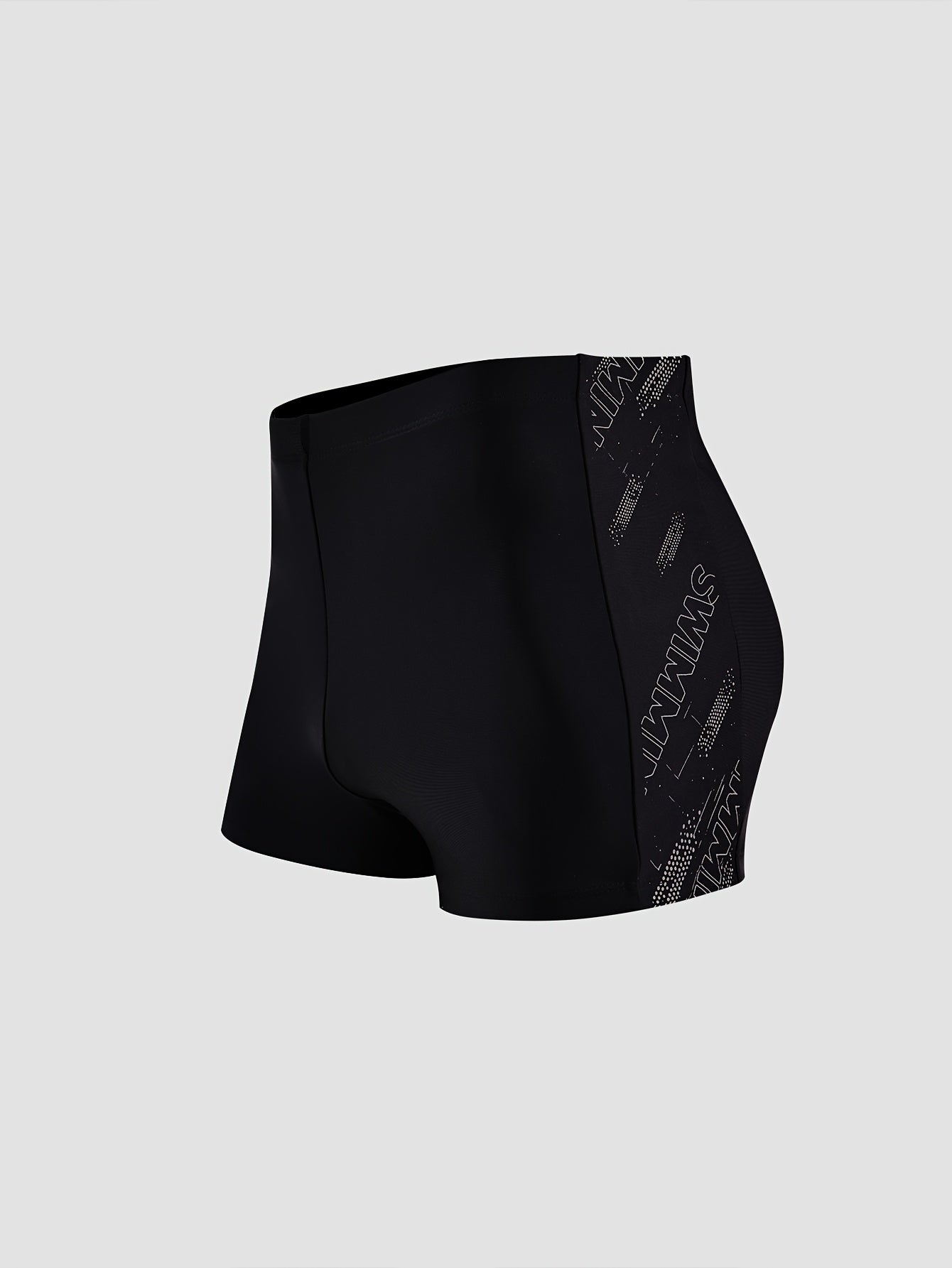 Men's Athletic Swim Trunks with Four-Way Stretch, Tummy Control