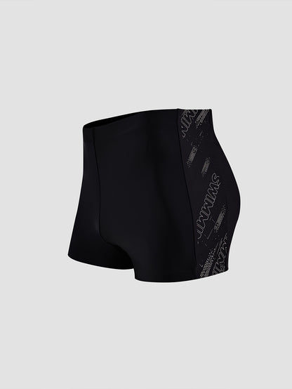 Men's Athletic Swim Trunks with Four-Way Stretch, Tummy Control