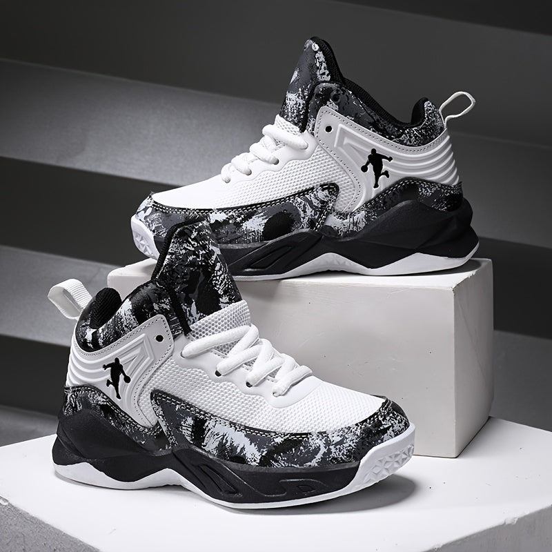 Men's Low-Top Basketball Sneakers | Comfortable Durable Lace-Up Shoes