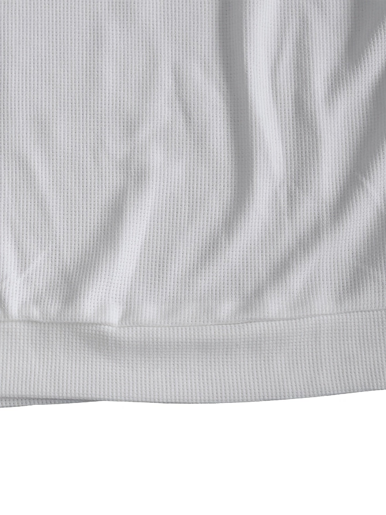 Men'S Long-Sleeve T-Shirt in a Heavy Waffle Knit for Autumn, Perfect for Casual Wear