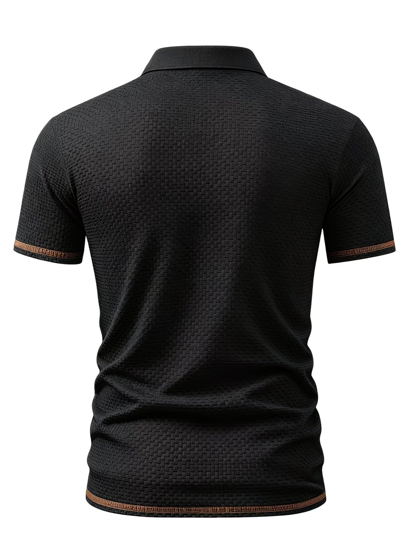 Youth Polo Shirt for Boys, Breathable Summer Top with Geometric Patter