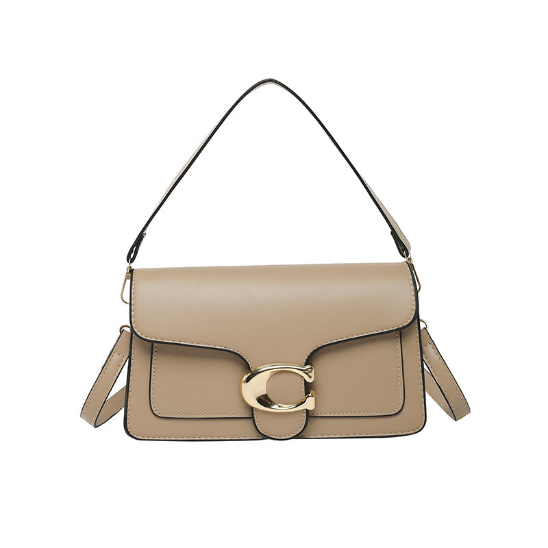 Women’s Minimalist Small PU Leather Square Crossbody Bag