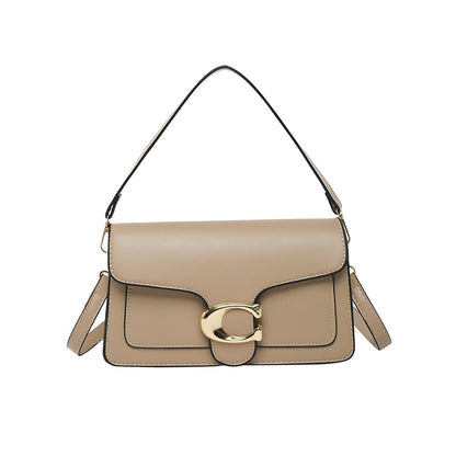 Women’s Minimalist Small PU Leather Square Crossbody Bag