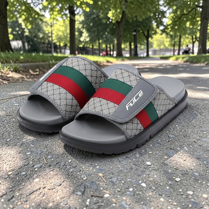 Men's Fashion Sandals with Thick EVA Sole and Floral Upper